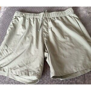 01. Algo Men's medium Performance Gym Casual Stretch Shorts Pockets Drawstring